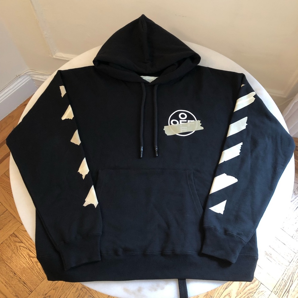 Off-White - Virgil Abloh XL *NWOT* Tape Arrow Hoodie